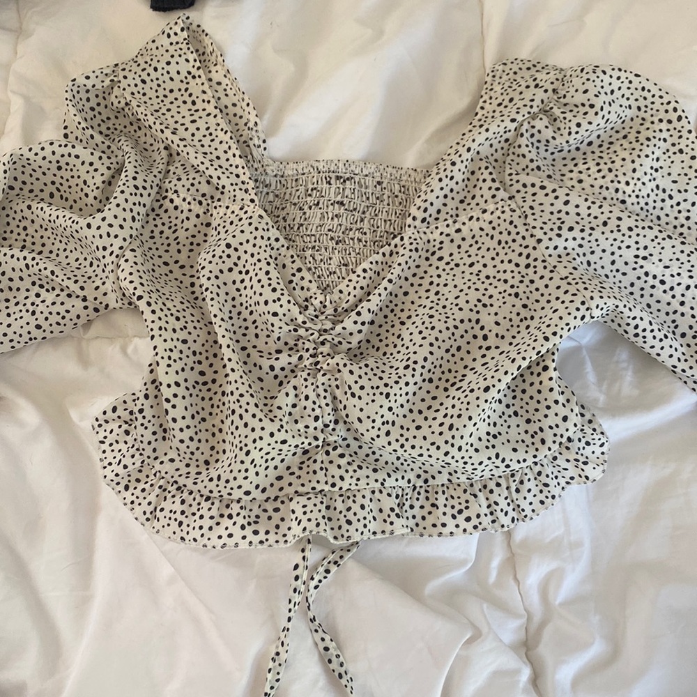 polka dot top